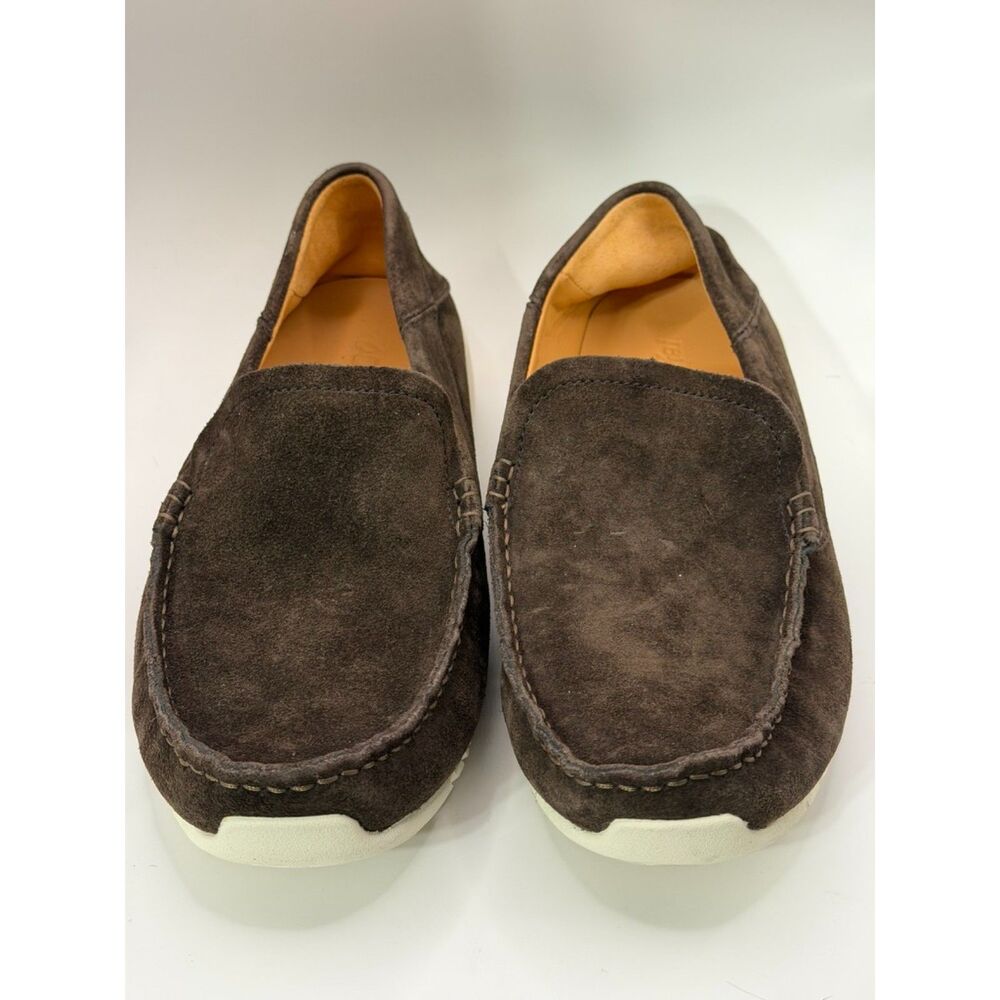NWOT OluKai Ka'a Loafer Men's 11 Brown Suede Leather Slip On Shoes